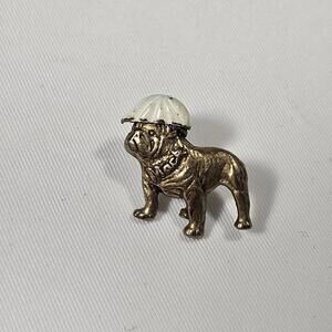 Vintage Mack Truck Bull Dog Bulldog with  Hard Hat ( rare find With White Hat )
